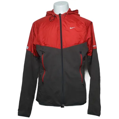 Sports jacket (Red, Gray) from Nike Running Cotton, Elastane, Polyester