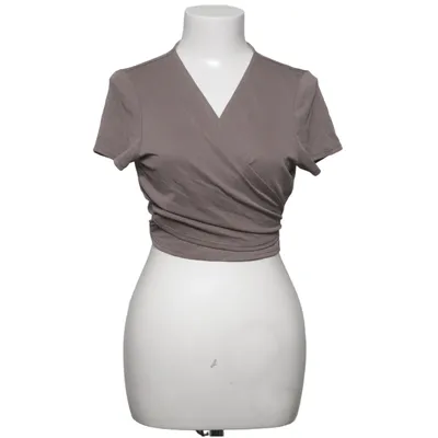 Wikkeltop (Grijs, Beige) van H&M Trend Modal, Polyester