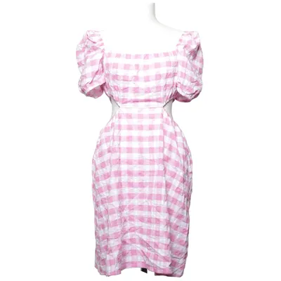 Klänning (Rosa, Vit) från Monki Bomull