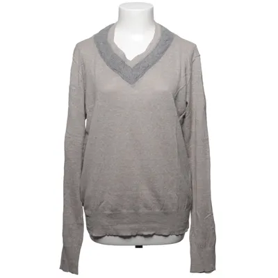 Pullover (WICKETT V-NECK. Kabelstickade detaljer. Skön v-ringad tröja i tunn linne/bomull) från Allsaints Bomull, Linne, Ull