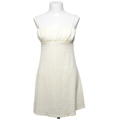 Klänning (Gul, Vit) från Divided by H&M Elastan, Polyester