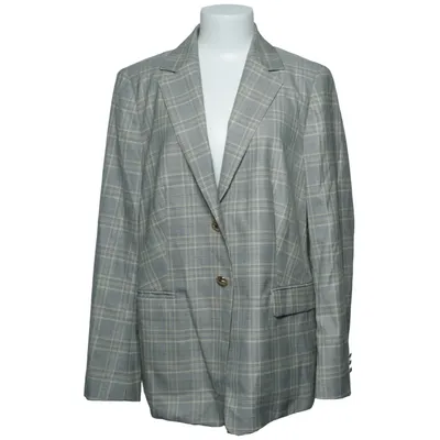 Blazer (Grijs) van Escada Katoen, Elastaan, Zijde, Viscose, Wol