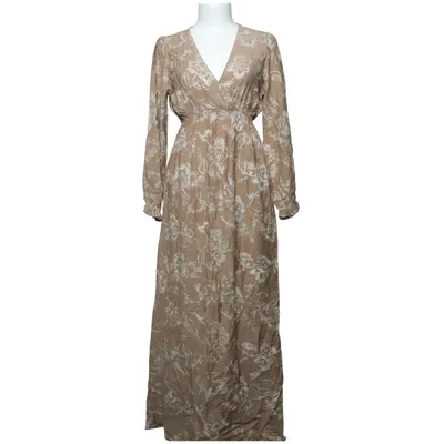 Robe longue (Marron) de In April 1986 Polyamide, Viscose