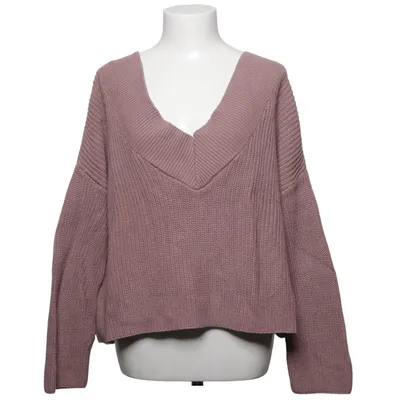 Tröja (V-Neck Knitted Sweater) från Pamela x NA-KD Akryl, Bomull