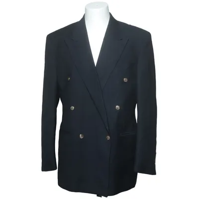 Blazer (Blue) from Yves Saint Laurent Wool, Viscose