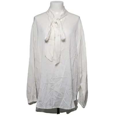 Blouse lavallière (Blanc) de Julie Fagerholt Élasthane, Soie