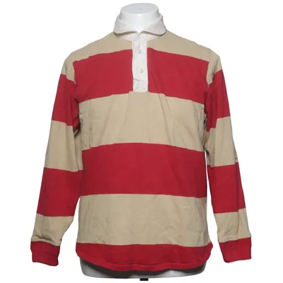 Rugbytrøje (Rød, Beige) fra YMC Bomuld