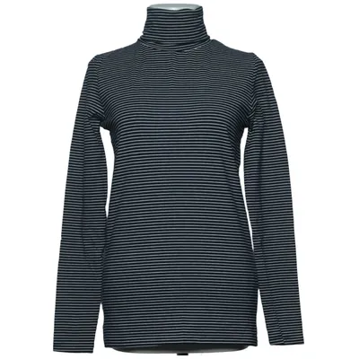 Turtleneck (Blå, Hvid) fra Long Island Bomuld, Elastan