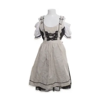Dirndl (Beige, Zwart, Wit) van Designers Katoen, Linnen