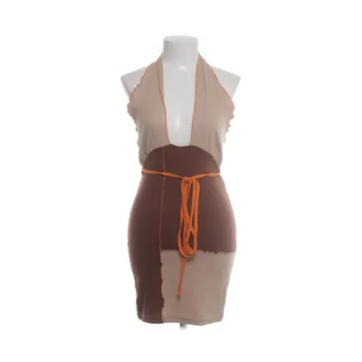 Halterneckklänning (Beige, Flerfärgad) från PrettyLittleThing Bomull, Elastan, Polyester