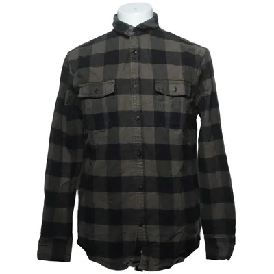 Chemise en flanelle (Noir, Marron) de Bluewear Coton