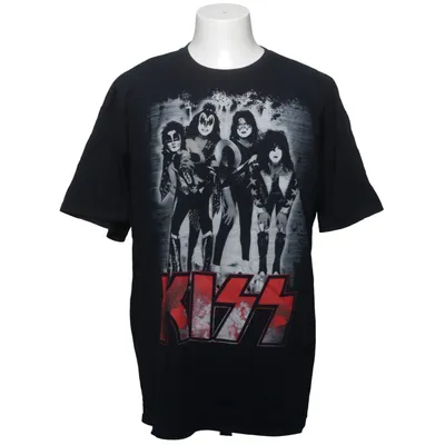 T-shirt (Schwarz, Rot, Weiß) von Gildan Baumwolle