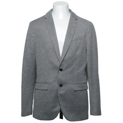 Blazer (Gris) de Zara Man Coton, Polyester