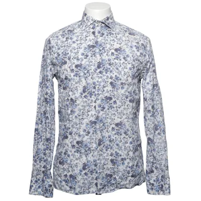Shirt (Blue, White, Multicolored) from Oscar of Sweden Cotton