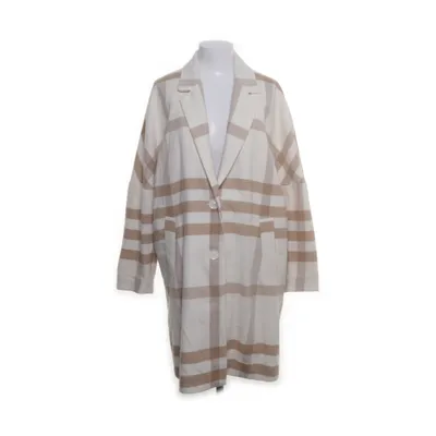 Frakke (Beige, Hvid) fra Reserved Viscose