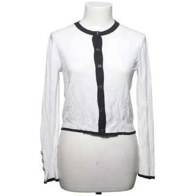 Cardigan (Hvid, Sort) fra Zara Knit Elastan, Polyamid, Viscose