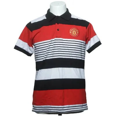 Polo shirt (Red, Black, White) from Manchester United Cotton, Polyester
