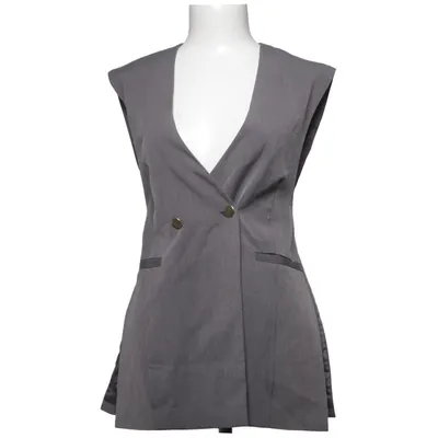 Suit vest (Gray) from Sense of Place Polyester, Polyurethane, Viscose