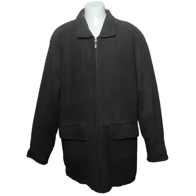 Leather jacket (Gray) from Pierre Laffitte Acetate, Leather, Polyamide