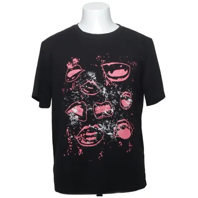 T-shirt (Noir, Rouge, Blanc) de Romwe Coton, Élasthane, Polyester