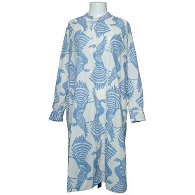 Jurk (Blauw, Wit) van Masai Katoen