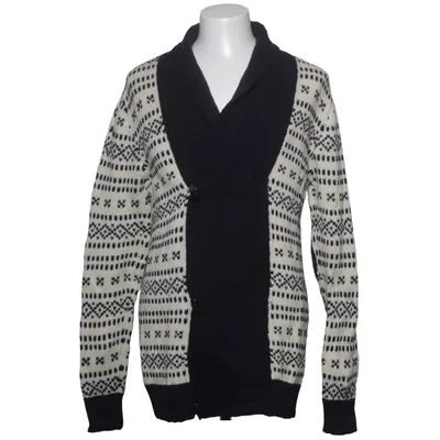 Cardigan (Blue, White) from Ljung Wool