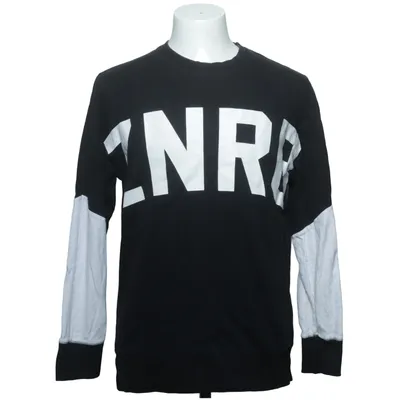 Sweatshirt (Sort, Hvid) fra Zanerobe Bomuld