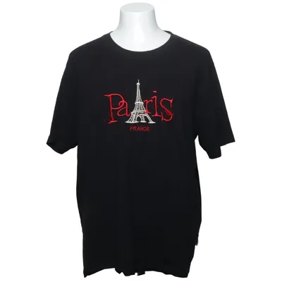 T-shirt (Zwart, Rood) van Lydia Katoen