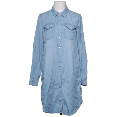 Skjortekjole (Blå) fra VILA Clothes Bomuld, Lyocell