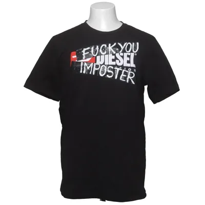 T-shirt (Zwart) van Diesel Katoen