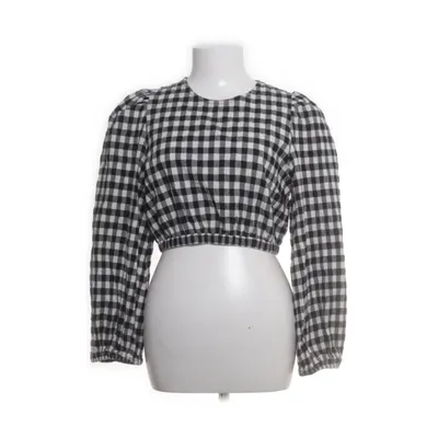 Crop top (Sort, Hvid) fra Edited Økologisk bomuld, Elastan