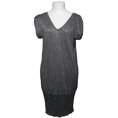 Kjole (Grå) fra Evie Metallfiber, Polyester, Viscose