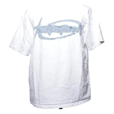 T-shirt (Vit, Blå) från FSBN Bomull, Elastan