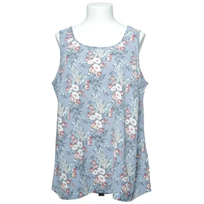 Top (Blue, Multicolored) from Zizzi Elastane, Polyester