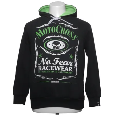 Huvtröja (Svart, Grön) från No Fear Bomull, Polyester