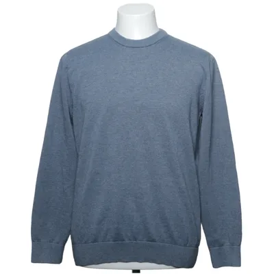 Tröja (Blå) från dressman Bomull, Återvunnen polyester