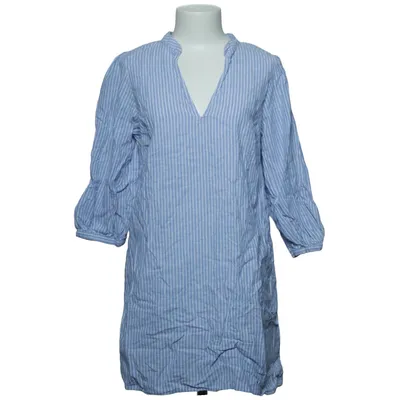 Jurk (Blauw, Meerkleurig) van H&M Premium Quality Linnen, Katoen
