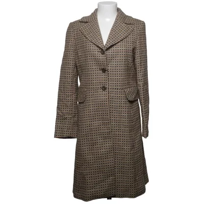 Coat (Beige, Black) from Woolmark Viscose, Wool