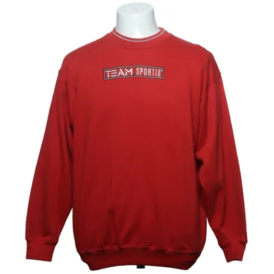 Collegetröja (Röd) från Team Sportia Bomull, Polyester