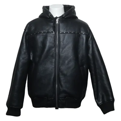 Shearling jas (Zwart) van Black Squad Polyester