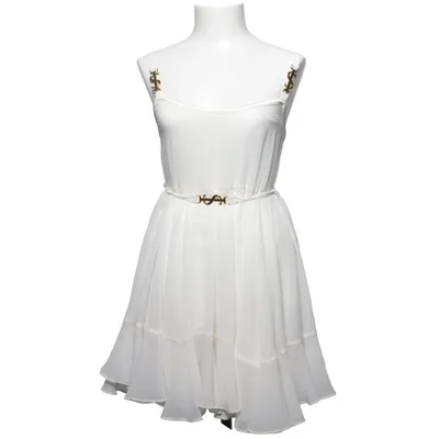 Klänning (Vit) från Ida Sjöstedt Elastan, Polyester, Viskos