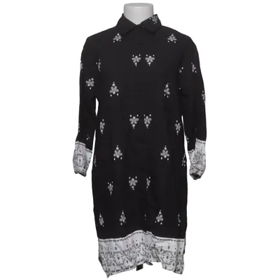 Shirt dress (Black, White) from Papillonne Polyamide, Viscose