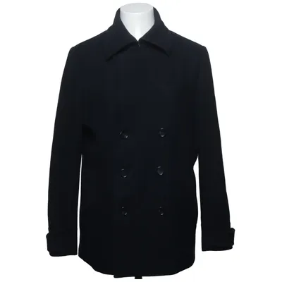 Pea coat (Black) from Made in the Shade Polyester, Wool