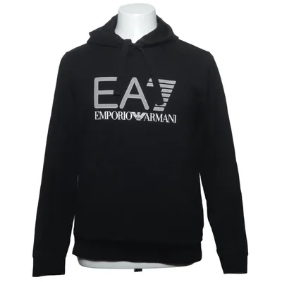 Hoodie (Black) from Emporio Armani Cotton, Elastane