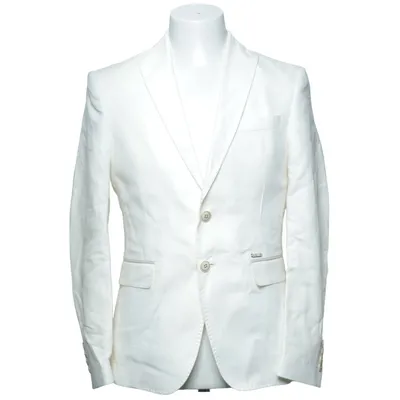 Blazer (White) from Zara Man Polyester, Viscose