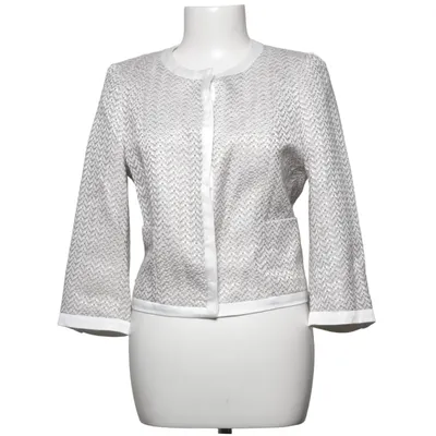 Kavaj (Vit, Grå) från Vanilia-Elements Akryl, Bomull, Polyester, Viskos