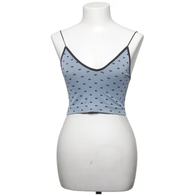 Crop top (Blå, Sort) fra Subdued