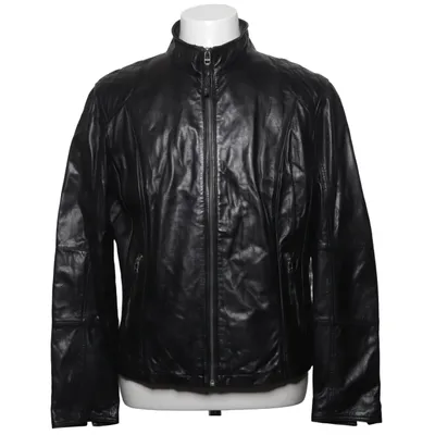 Veste en cuir (Noir) de Molltan Cuir, Polyester