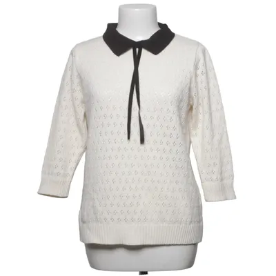 Sweater (White, Black) from Cooperative Acrylic, Polyester