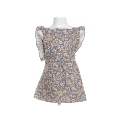 Dungaree dress (Gray, Multicolored) from La Coqueta Cotton